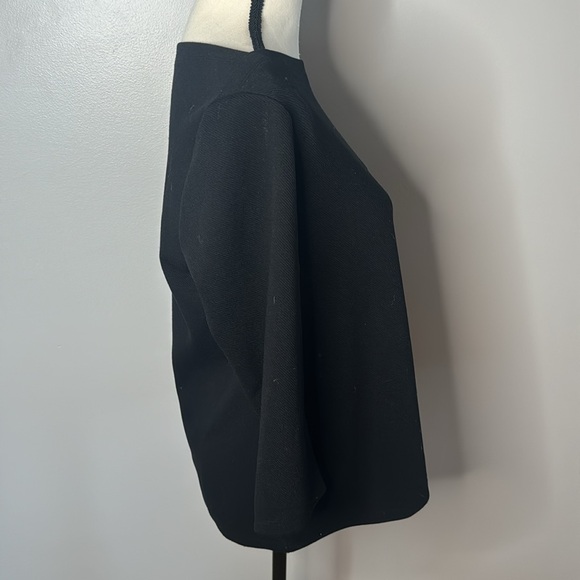 ***Ann Taylor Factory Women’s Black Boat Neck 3/4 Sleeve Top Sz M - Picture 2 of 5